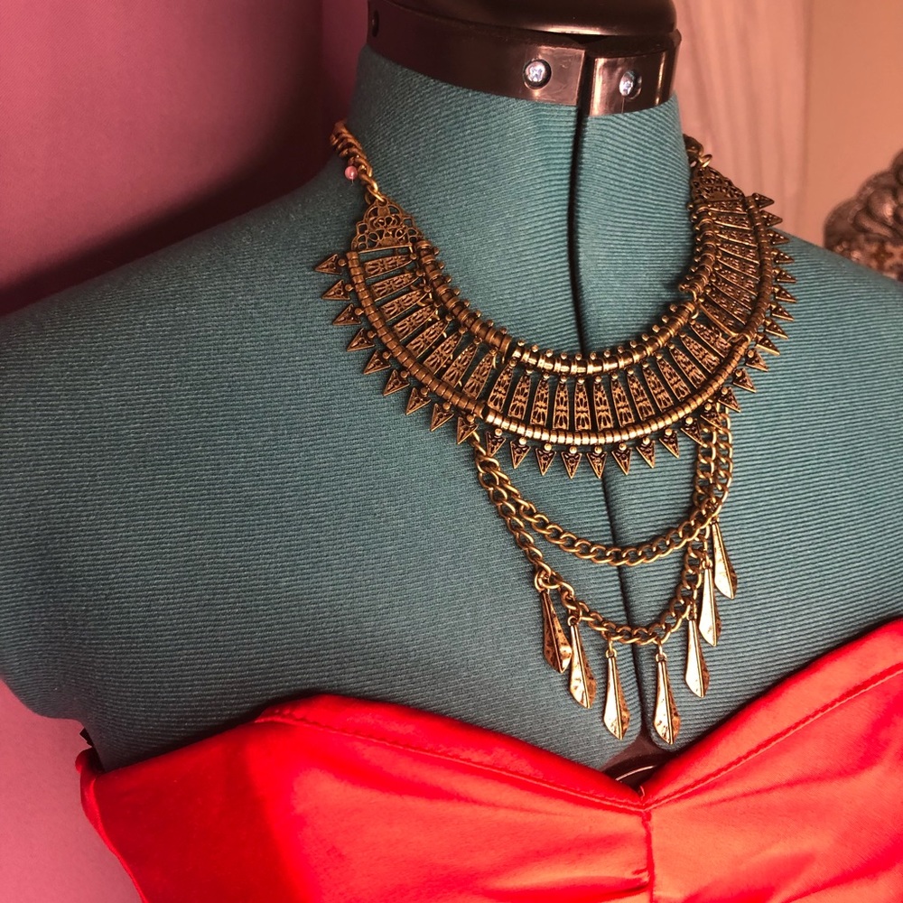 Copper Colored Boho Necklace